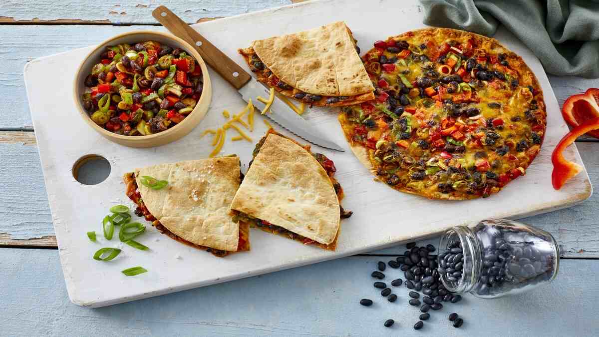 Mushroom and Spinach Quesadillas Recipe